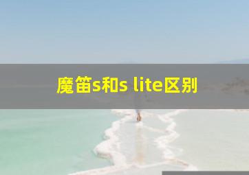 魔笛s和s lite区别